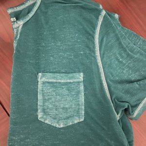 Mens medium blue express t shirt, it is some what see through